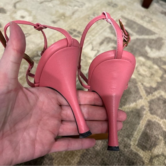 ATP Atelier All Tomorrow's Parties Lapedona Strappy Pink Sandals Heels 40 9 $425 - Picture 6 of 8